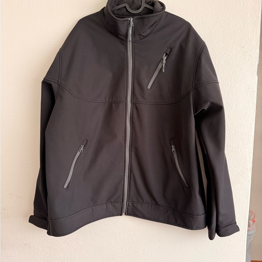 Men's Black Performance Softshell Jacket - image 1